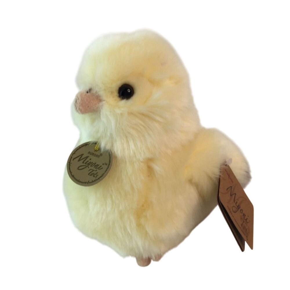 Aurora Miyoni Tots Ameraucana Chick Plush 6" Yellow Chicken Stuffed Animal Toy